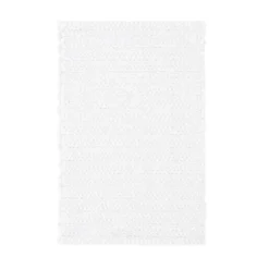 Bathroom Rugs-Kirkland's Home Chenille Chain Stitched Bath Mat, 40 In. White