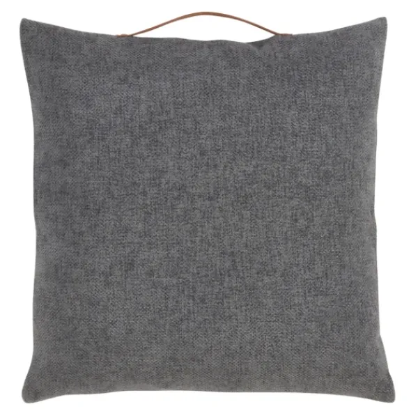 Pillows-Kirkland's Home Chenille Handle Pillow Gray