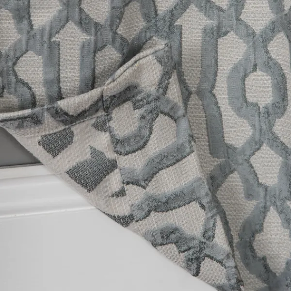 Curtains & Drapes-Kirkland's Home Chenille Single Curtain Panel, 84 In. Blue