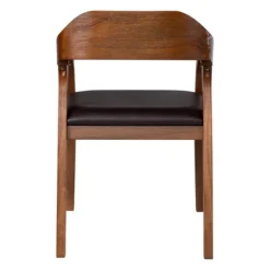 Dining Chairs-Kirkland's Home Chestnut Acacia Wood Dining Chair Brown