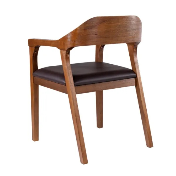 Dining Chairs-Kirkland's Home Chestnut Acacia Wood Dining Chair Brown