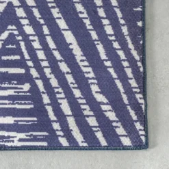 Outdoor Rugs-Kirkland's Home Chevron Indoor/Outdoor Area Rug, 6X9 Blue