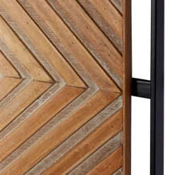 Wall Plaques-Kirkland's Home Chevron Wood Wall Plaques, Set Of 2 Brown