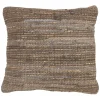 Pillows-Kirkland's Home Chindi Woven Jute Throw Pillow Brown