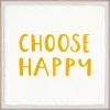 Wall Quotes & Signs-Kirkland's Home Choose Happy Framed Wall Plaque White/Yellow