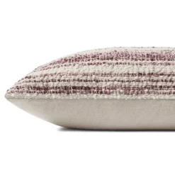 Pillows-Kirkland's Home Chris Loves Julia X Loloi Burgundy Darcy Pillow Red/Purple/Ivory
