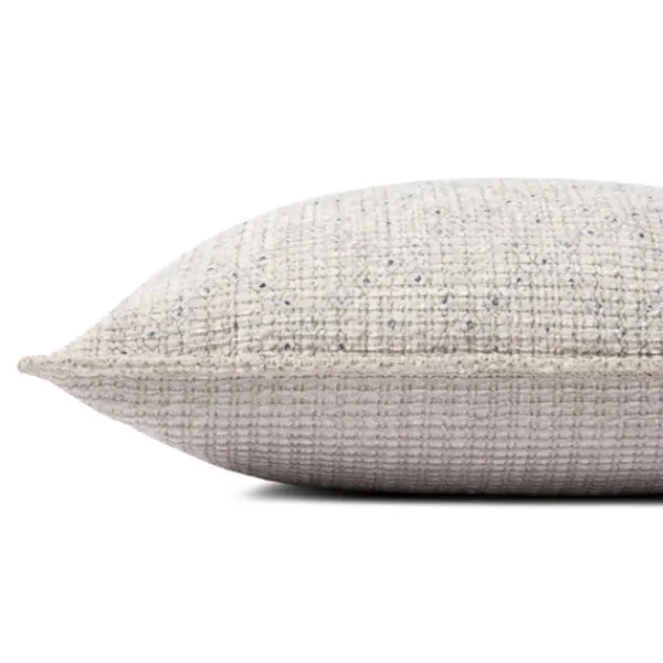 Pillows-Kirkland's Home Chris Loves Julia X Loloi Diamonds Lyla Pillow Ivory/Blue