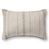 Pillows-Kirkland's Home Chris Loves Julia X Loloi Striped Athena Pillow Ivory/Black
