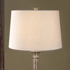 Floor Lamps-Kirkland's Home Chunky Washed Brown Floor Lamp White