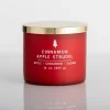 Candles-Kirkland's Home Cinnamon Apple Strudel Triple Wick Jar Candle Red
