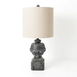 Table Lamps-Kirkland's Home Claire Charcoal Table Lamp Gray