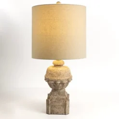 Table Lamps-Kirkland's Home Claire Natural Table Lamp Tan