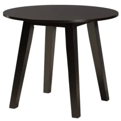 Dining Sets-Kirkland's Home Classic Black Round Wood 5-Pc. Dining Set Gray