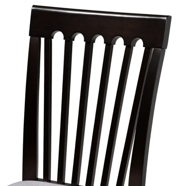 Dining Sets-Kirkland's Home Classic Black Round Wood 5-Pc. Dining Set Gray