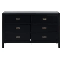 Dressers & Chests-Kirkland's Home Classic 6-Drawer Dresser Black