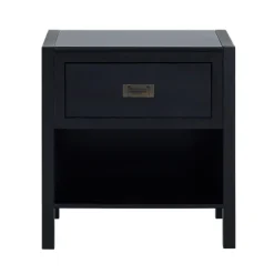 Nightstands-Kirkland's Home Classic 1-Drawer Nightstand Black