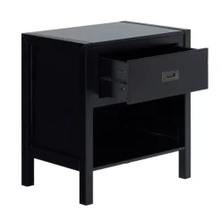 Nightstands-Kirkland's Home Classic 1-Drawer Nightstand Black