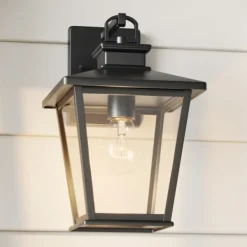 Outdoor Lighting-Kirkland's Home Classic Lantern Outdoor Sconce Black