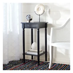 Accent & End Tables-Kirkland's Home Classic Tegan Square Accent Table Black