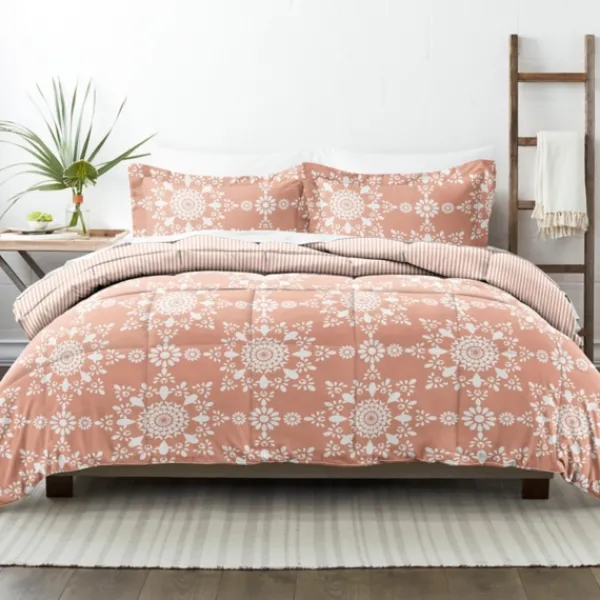 Comforters-Kirkland's Home Clay Daisy Medallion Queen 3-Pc. Comforter Set Orange