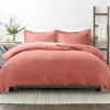 Duvets-Kirkland's Home Clay Solid 3-Pc. Queen Duvet Cover Set Orange