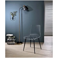 Dining Chairs-Kirkland's Home Clear And Black Modern Dining Chairs, Set Of 2 Black/Clear