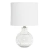 Table Lamps-Kirkland's Home Clear Glass Honeycomb Table Lamp White
