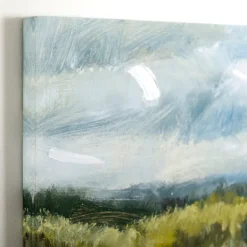 Canvas Art-Kirkland's Home Cloudy Landscape Canvas Art Print Blue/Green