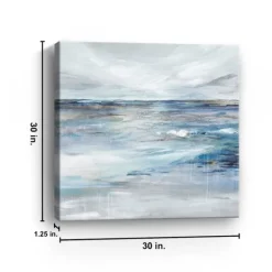 Canvas Art-Kirkland's Home Coastal Sense Canvas Art Print, 30X30 In. Gray/Blue