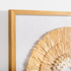 Wall Plaques-Kirkland's Home Coastal Shell Shadowbox Framed Wall Plaque Tan/White