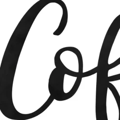 Wall Quotes & Signs-Kirkland's Home Coffee Bar Script Wall Plaque Black