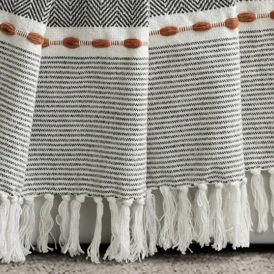 Blankets & Throws-Kirkland's Home Color Herringbone Stripe Throw Multi