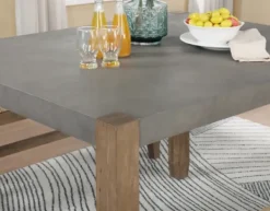 Dining Sets-Kirkland's Home Concrete Table And Stools 5-Pc. Dining Set Gray/Brown