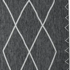 Outdoor Rugs-Kirkland's Home Connected Diamond Outdoor Area Rug, 8X10 Gray