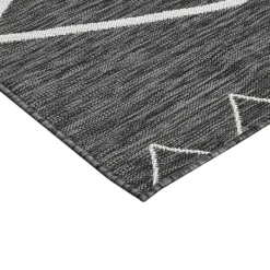 Outdoor Rugs-Kirkland's Home Connected Diamond Outdoor Area Rug, 8X10 Gray