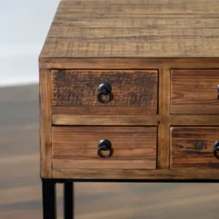 Console Tables-Kirkland's Home Console Table With Keeping Drawers Brown