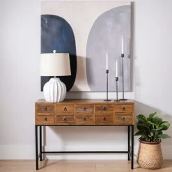 Console Tables-Kirkland's Home Console Table With Keeping Drawers Brown