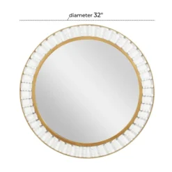 Decorative Mirrors-Kirkland's Home Contemporary Gold Frame With Beads Mirror