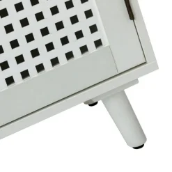 Cabinets & Sideboards-Kirkland's Home Contemporary Lattice Doors Sideboard White
