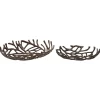 Decorative Trays-Kirkland's Home Coral Reef Oval Trays, Set Of 2 Black