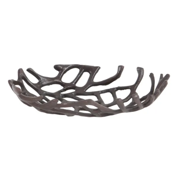 Decorative Trays-Kirkland's Home Coral Reef Oval Trays, Set Of 2 Black