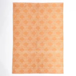 Outdoor Rugs-Kirkland's Home Coral Shibori Outdoor Area Rug, 5X7 Orange