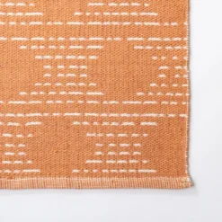 Outdoor Rugs-Kirkland's Home Coral Shibori Outdoor Area Rug, 5X7 Orange