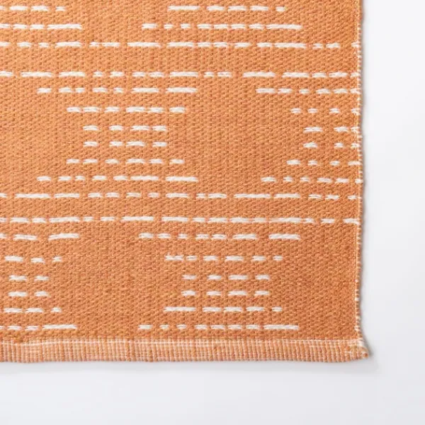 Outdoor Rugs-Kirkland's Home Coral Shibori Outdoor Area Rug, 5X7 Orange