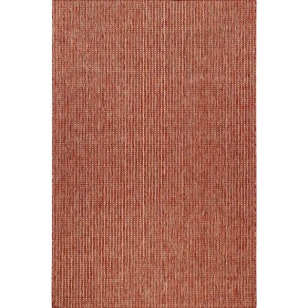 Outdoor Rugs-Kirkland's Home Coral Woven Outdoor Area Rug, 7X9 Red