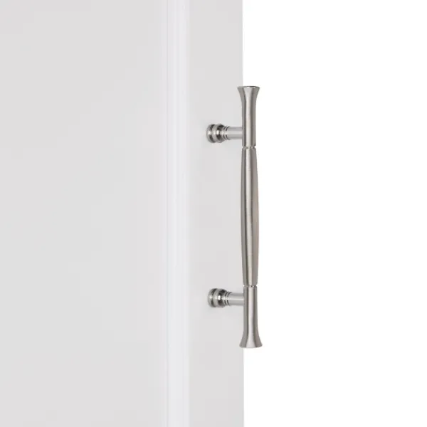 Bathroom Furniture-Kirkland's Home Corner Shelf With Cabinet Doors White