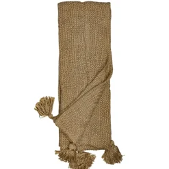 Blankets & Throws-Kirkland's Home Corner Tassel Throw Blanket Tan