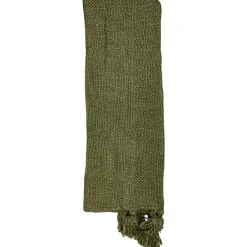 Blankets & Throws-Kirkland's Home Corner Tassel Throw Blanket Green