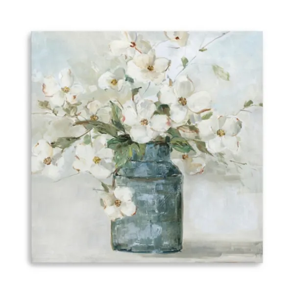 Canvas Art-Kirkland's Home Cottage Charmer Giclee Canvas Art Print, 40X40 In. Blue/White/Green