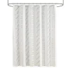 Shower Curtains-Kirkland's Home Cotton Jacquard Shower Curtain Ivory